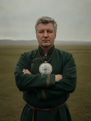 Мужчина в халате