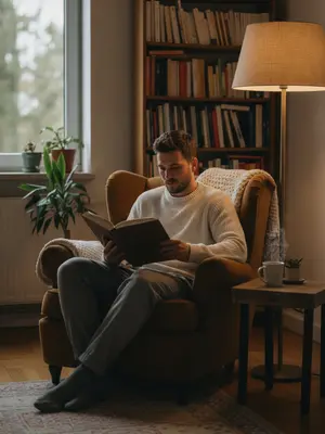 Мужчина с книгой