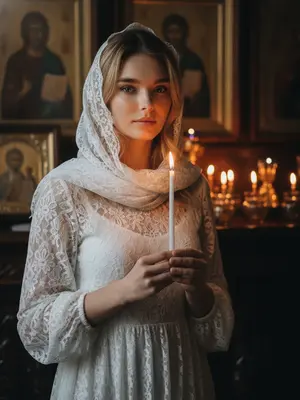 Женщина со свечой