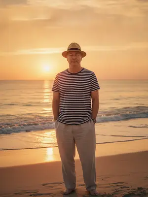 Мужчина на пляже