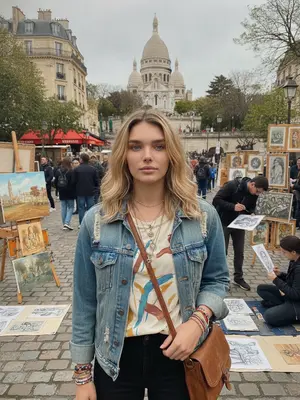 Модель в Монмартре