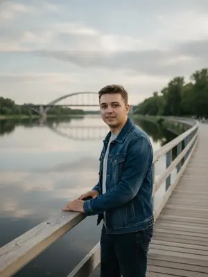 Мужчина на набережной