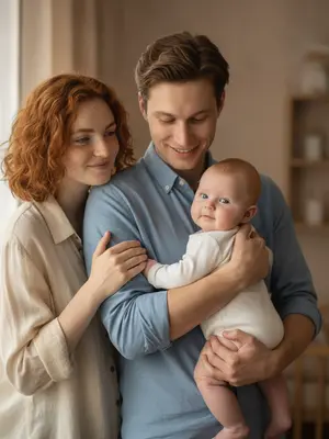Портрет счастливой семьи