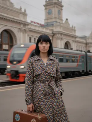 Женщина на вокзале