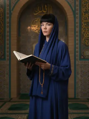 Модель с Кораном