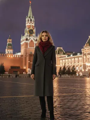 Мужчина у Спасской башни