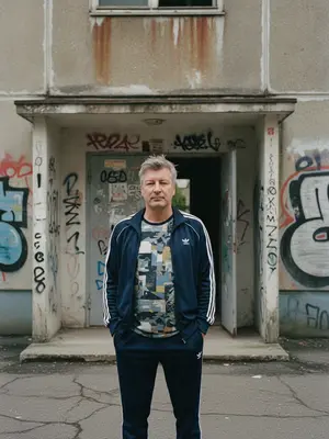 Мужчина в спортивном костюме