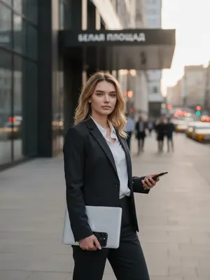 Деловая женщина в костюме