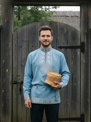 Юноша в косоворотке