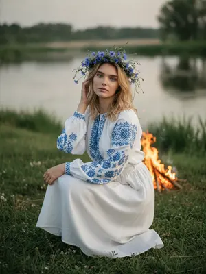 Девушка у воды