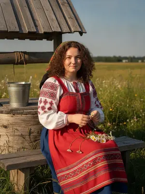 Женщина с венком