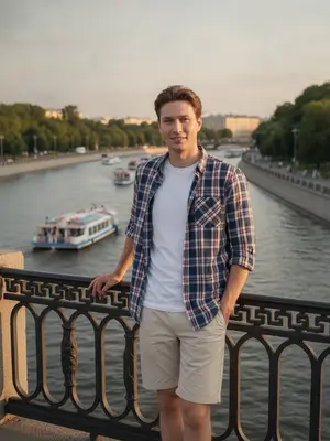 Парень на мосту