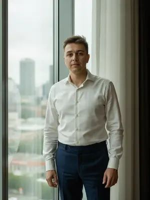 Элегантный мужчина у окна