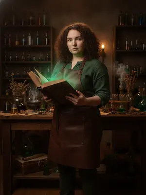 Женщина с волшебной книгой