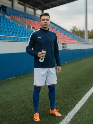 Футболист у барьера