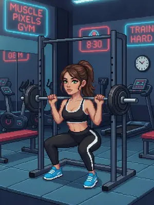 Пиксельный спортсмен