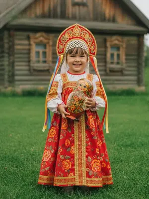 Девочка в сарафане