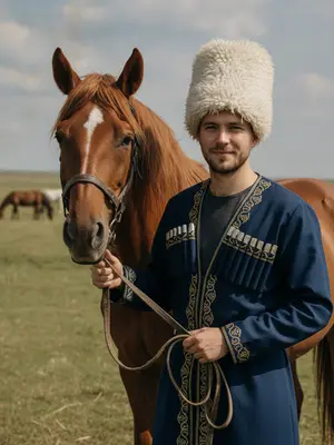 Мужчина с конем