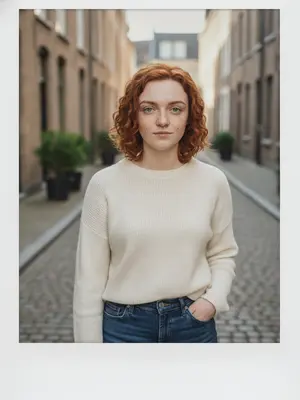 Портрет в стиле полароида
