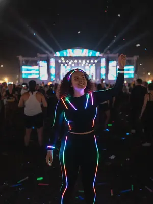 Модель с LED аксессуарами