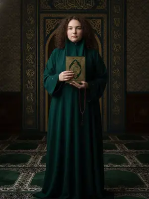 Модель с Кораном