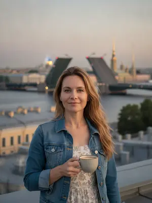 Утро на крыше