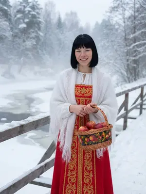 Женщина на мосту