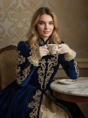 Женщина с чашкой чая