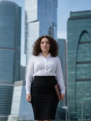 Деловая женщина в мегаполисе