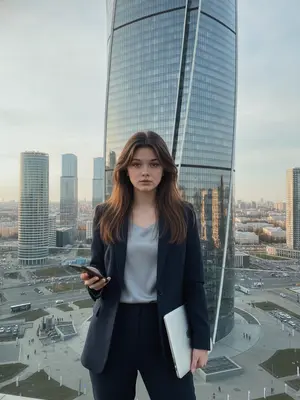 Деловая женщина в костюме