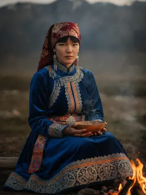 Женщина у костра