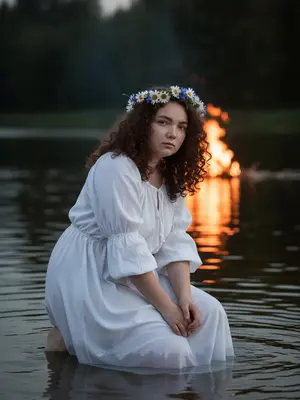 Девушка у воды