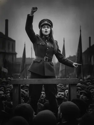Модель в стиле 1920-х