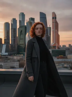 Женщина на крыше