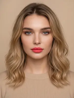 Женщина с коралловыми губами