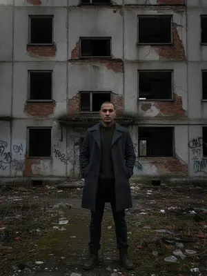 Портрет на фоне заброшки
