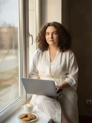 Женщина с ноутбуком