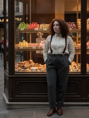 Модель в винтажной рубашке