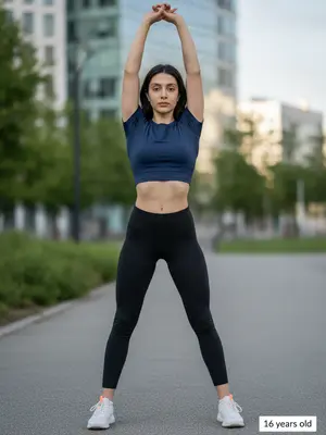 Модель в 16 лет