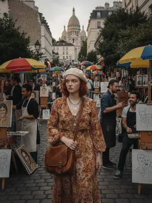 Модель в богемном стиле