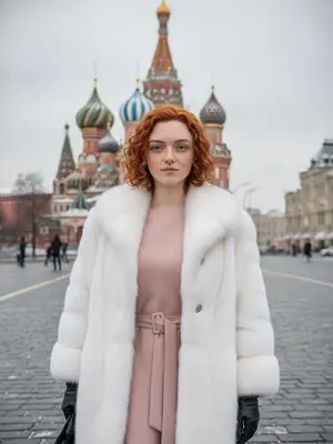 Женщина на Красной площади