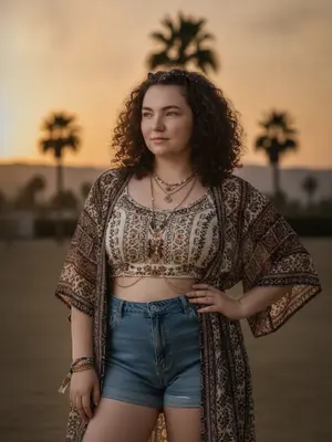 Модель в Coachella