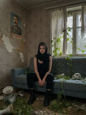 Советская комната с моделью