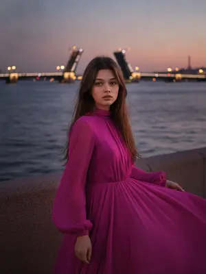 Женщина на мосту