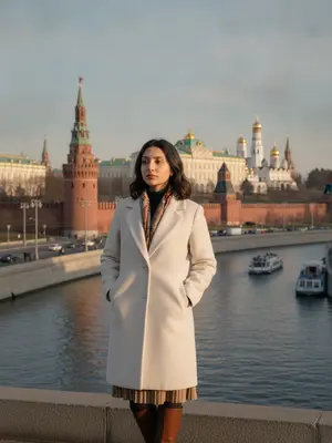 Модель с Кремлем