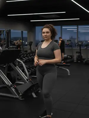 Модель в спортивной одежде