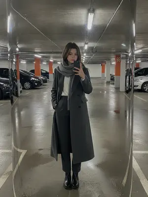 Женщина в парковке