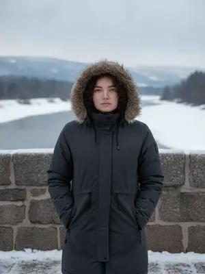 Человек в теплом пальто