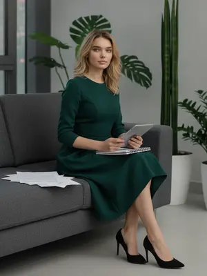 Элегантная офисная женщина