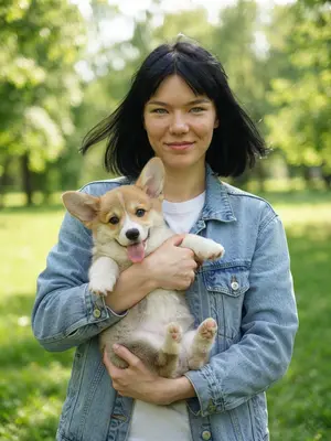 Улыбка с корги
